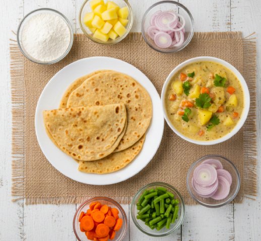 Chapati Veg Kurma