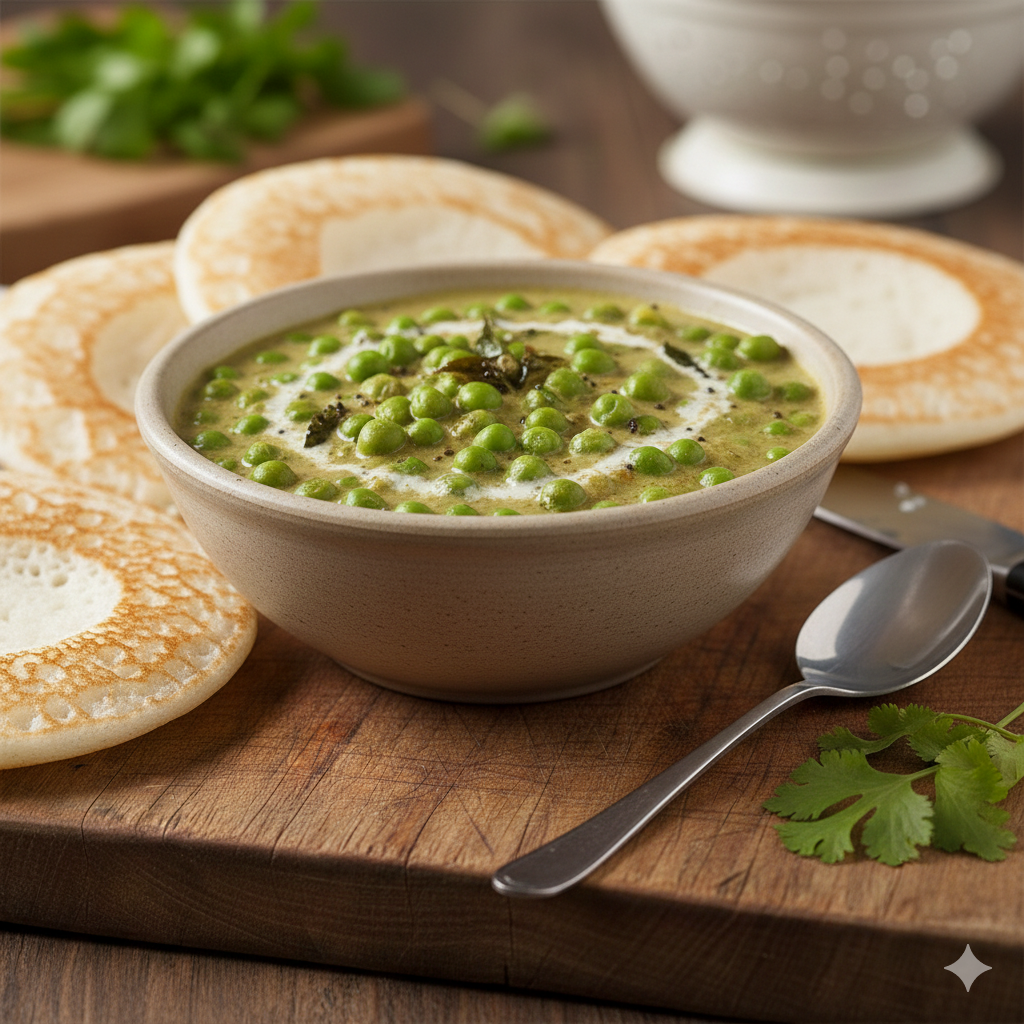 Appam  Greenpeas Curry 
